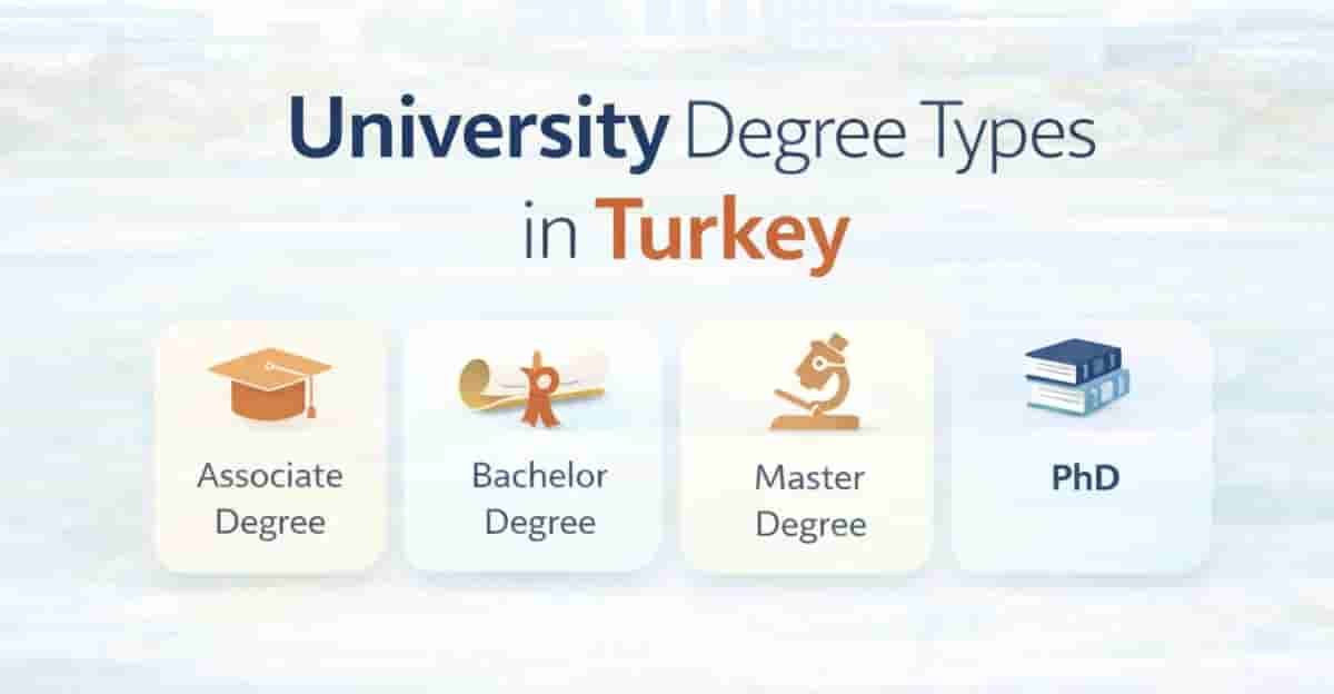 University Degree Types in Turkey: Associate, Bachelor, Master and PhD Education Levels Explained